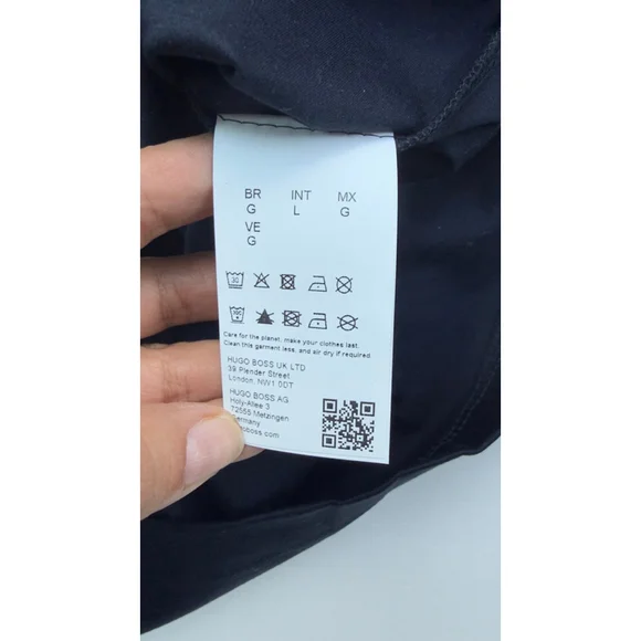 NWT $129 Men's BOSS Dark Blue Short Sleeve Tee L - Picture 7 of 8